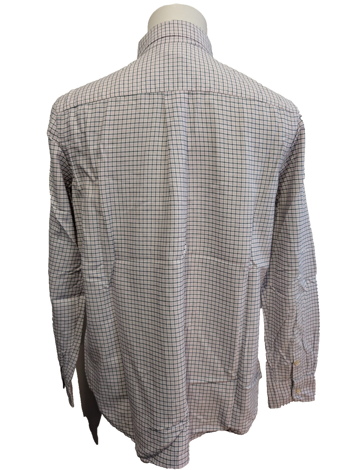 Ralph Lauren Chemise Homme M/L Rose Blanc Carreaux Gingham Manches Longues Custo