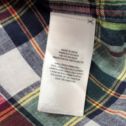 Chemise Ralph Lauren Lin S Manches Courtes Carreaux Rouge Bleu