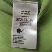 Robe MONKI T.XL Babydoll Verte Coton Manches Bouffantes Neuve Étiquette