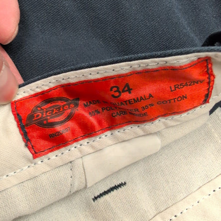 Short Dickies Cargo Bleu Marine Homme W34 Multi Poches Coupe Droite TBE