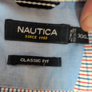 Chemise Nautica XXL Bleu Blanc Rouge Carreaux 100% Coton Classic
