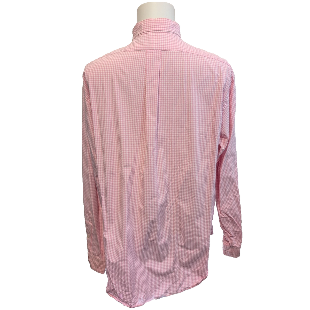 Chemise Polo Ralph Lauren Shirt XL XXL Classic Fit Carreaux Rose Button Down Cot