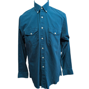 Chemise Wrangler Cowboy Cut Made in USA Taille L / XL Vert Western