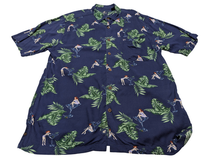 Chemise hawaïenne cocktail Caribbean Joe manches courtes taille L