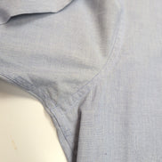 Chemise Pierre Cardin L/XL Bleu 60% Coton Poche Boutonnée Vtg Manches longues