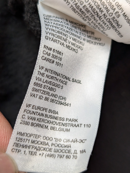 The North Face Sweat à Capuche Noir & Rose Fluo - Logos Dos et Manche - Taille M