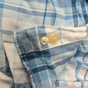 Chemise Ralph Lauren Enfant XL 18-20 Bleu Blanc Shirt Button Down Carreaux