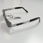 Lunettes de soleil Y2K Ovales Métal Chromé Branches Larges