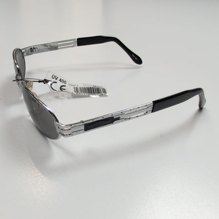 Lunettes de soleil Y2K Ovales Métal Chromé Branches Larges
