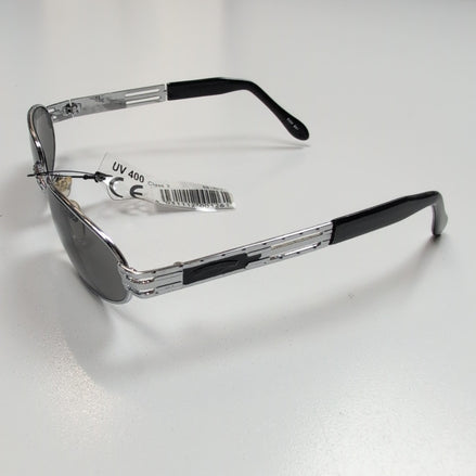 Lunettes de soleil Y2K Ovales Métal Chromé Branches Larges