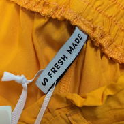Short Femme S Fresh Made Jaune 100% Viscose Fluide Neuf avec Étiquette
