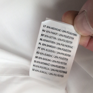 Chemise HENBURY S/M 14 1/2 blanche unie coton polyester neuve sans étiquette
