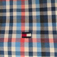 Chemise Tommy Hilfiger Carreaux Bleu Blanc Rouge Manches Longues - Taille XL