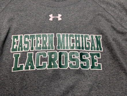 t-shirt Under Armour Eastern Michigan Lacrosse Homme Gris Taille L