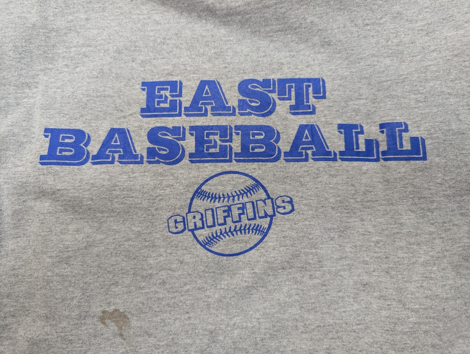 CHAMPION T-Shirt Homme S Gris EAST Baseball VINTAGE Logo Manches Rétro |102T