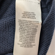 Pull POLO RALPH LAUREN Col Zippé 100% PIMA COTTON Bleu Marine Taille L Chic