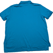 Polo manches courtes Polo Ralph Lauren XL bleu turquoise Pima logo multicolore