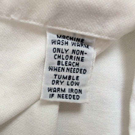 Chemise Ralph Lauren L Blanche Grand Logo Marron Manches Longues