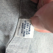Chemise Ralph Lauren Blake XL/XXL gris uni manches courtes coton Hong Kong