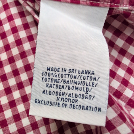 Chemise Polo Ralph Lauren S Rouge Bordeaux Carreaux Custom Fit Button Down Shirt