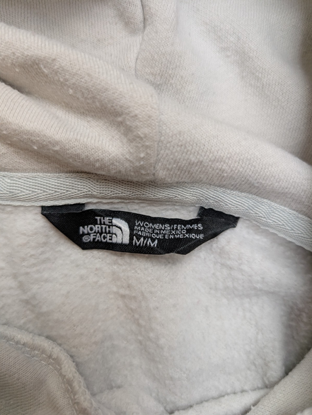 The North Face Sweat à Capuche Blanc Logo Bleu & Rouge - Taille M Femme