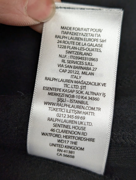 Veste à capuche Hoodie Polo Ralph Lauren Noir Logo Rouge Homme - Taille M