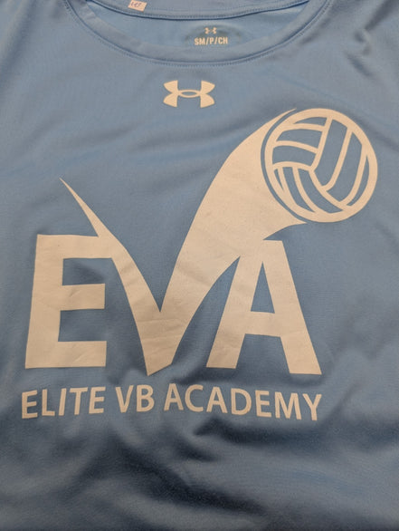 T-shirt de Sport Under Armour Elite Volleyball Academy Femme Bleu Ciel Taille S
