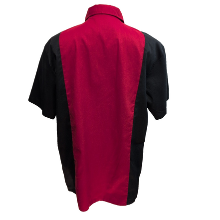 Chemise Dickies XL Rouge Noir Workwear Manches Courtes Poches Boutonnées
