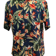 Chemise Hawaïenne Van Heusen 100% Polyester Motif Floral - Taille L/G