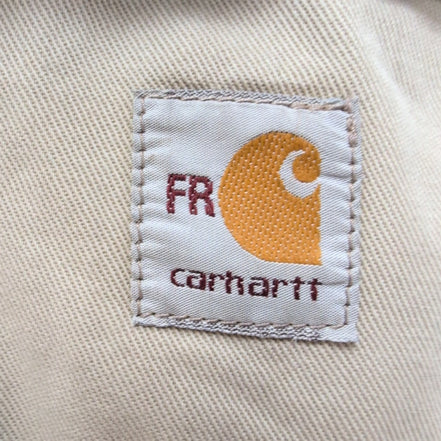 Chemise Carhartt FR 2XL Ignifugée Beige Broderie Entreprise Workwear