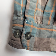 Chemise Carhartt L Coton Épais Workwear Logo Cuir Poche Stylo manches longues