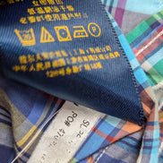 Chemise Polo Ralph Lauren Shirt S Slim Fit Carreaux Bleu Violet Sans Logo