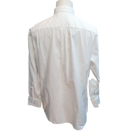 Chemise Nautica Classic Fit Taille L/XL Blanche 100% Coton Logo Brodé