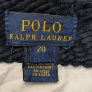 Pantalon Velours côtelé Polo Ralph Lauren W29 L26 Bleu Marine Logo Rouge