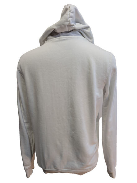 CHAMPION Sweat à Capuche Homme S Blanc Logo Drapeau Américain Hoodie Sport