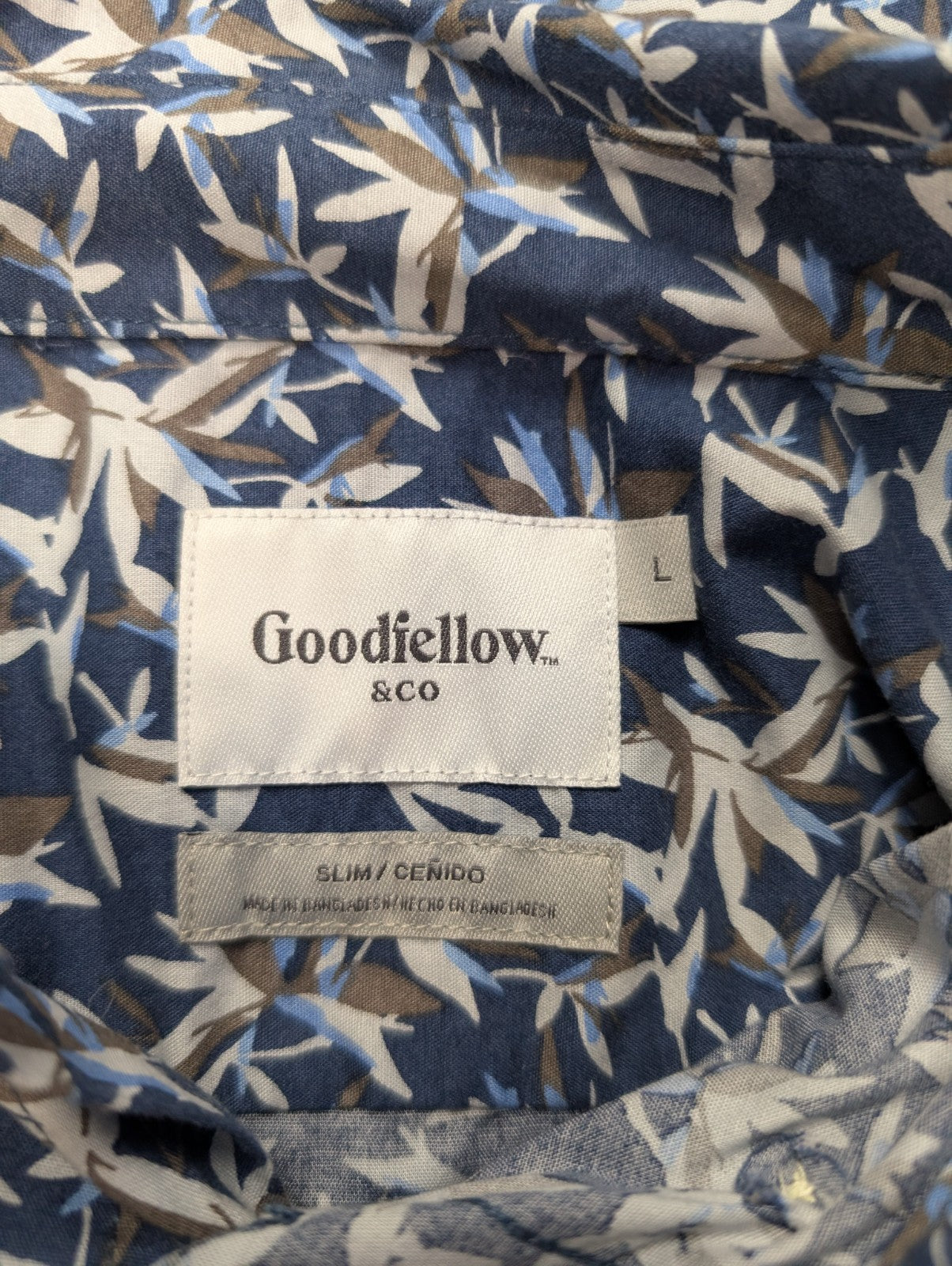 Chemise hawaïenne Goodfellow & co manches courtes taille L #594 hawaienne