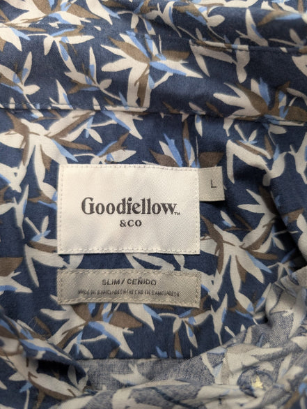 Chemise hawaïenne Goodfellow & co manches courtes taille L #594 hawaienne