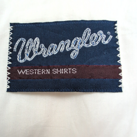 Chemise Wrangler Western Blanche Boutons Pression - Taille XL/XXL