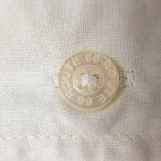 Chemise Hawaïenne Route 66 L 2XL 100% Coton Blanc Feuillage Dominicaine