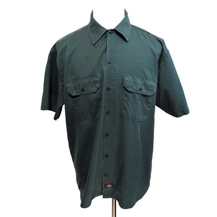 Chemise Dickies L Vert Bouteille Manches courtes Workwear 2 Poches Honduras