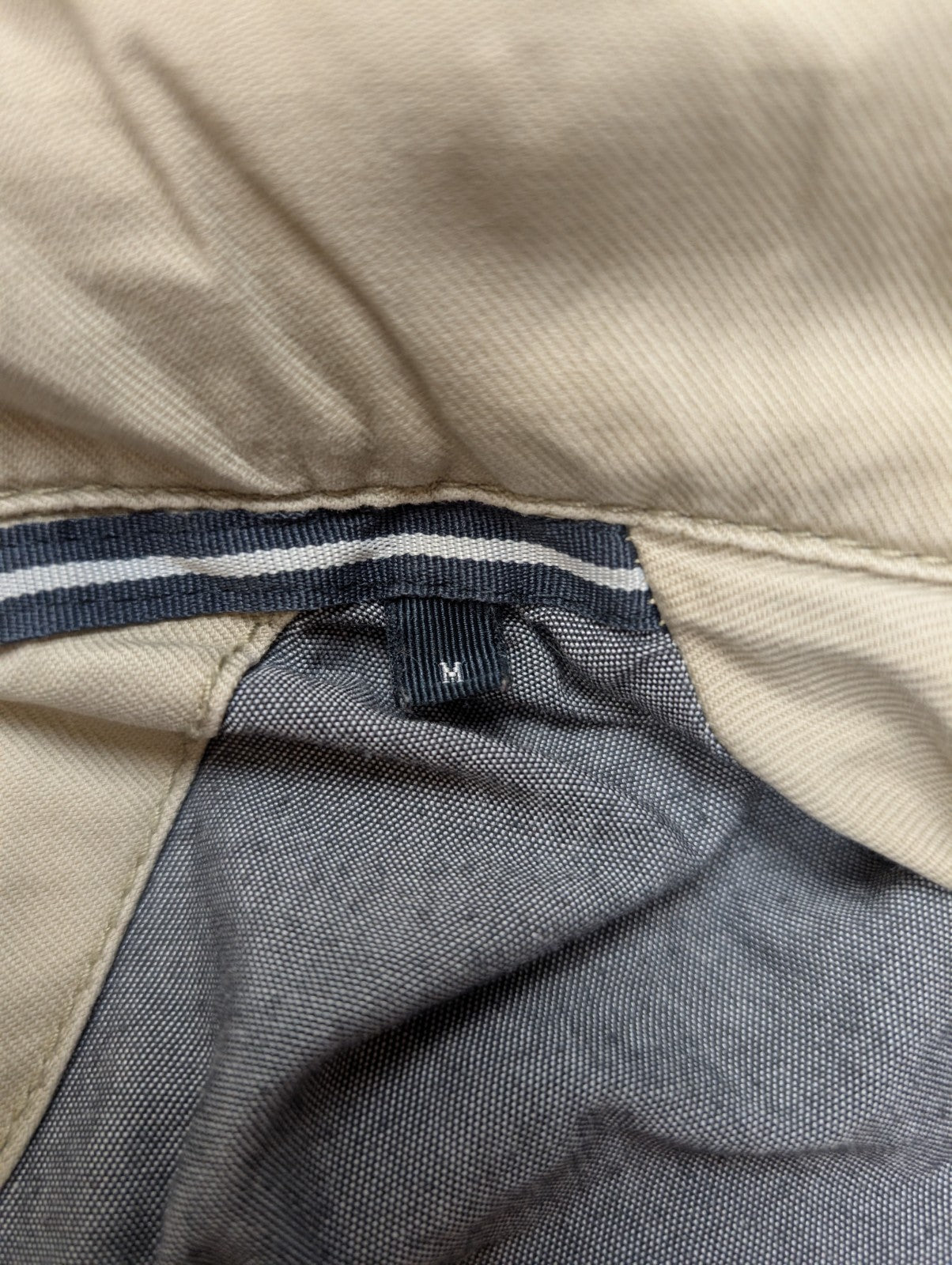 Marc O'Polo Veste Blouson Coton Crème Beige M Capuche Col Field Jacket | 313BSR