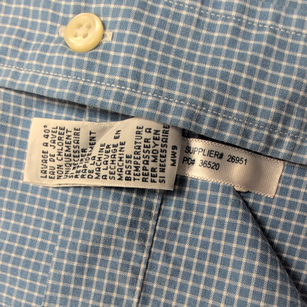 Chemise  Polo Ralph Lauren Regent M Bleu  Carreaux Custom Fit Col Classique