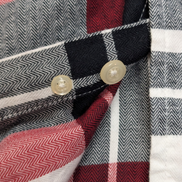 Chemise CHAPS Homme L Coton Flanelle Rouge Noir Blanc Tartan |278S