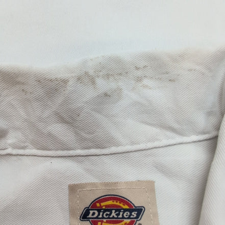 Chemise DICKIES Homme 2XL Blanche Unie Manche Courte 2 Poches