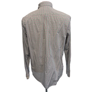 Chemise Ralph Lauren Taille L Carreaux Rose Vert Bleu 100% Coton Logo Bleu Marin