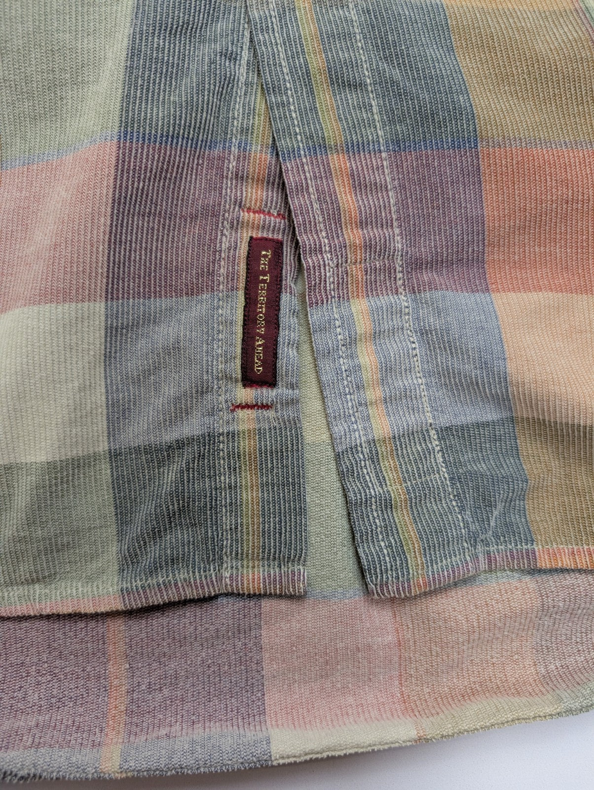 The Territory Ahead L Corduroy Shirt Flannel Chemise Velours Côtelé