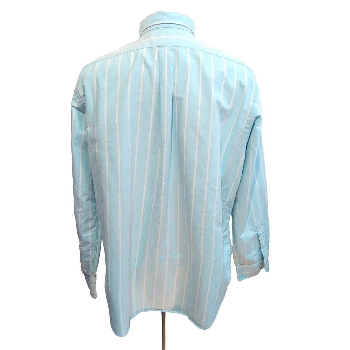 Chemise Ralph Lauren Classic Fit XL Turquoise Rayures Logo Premium