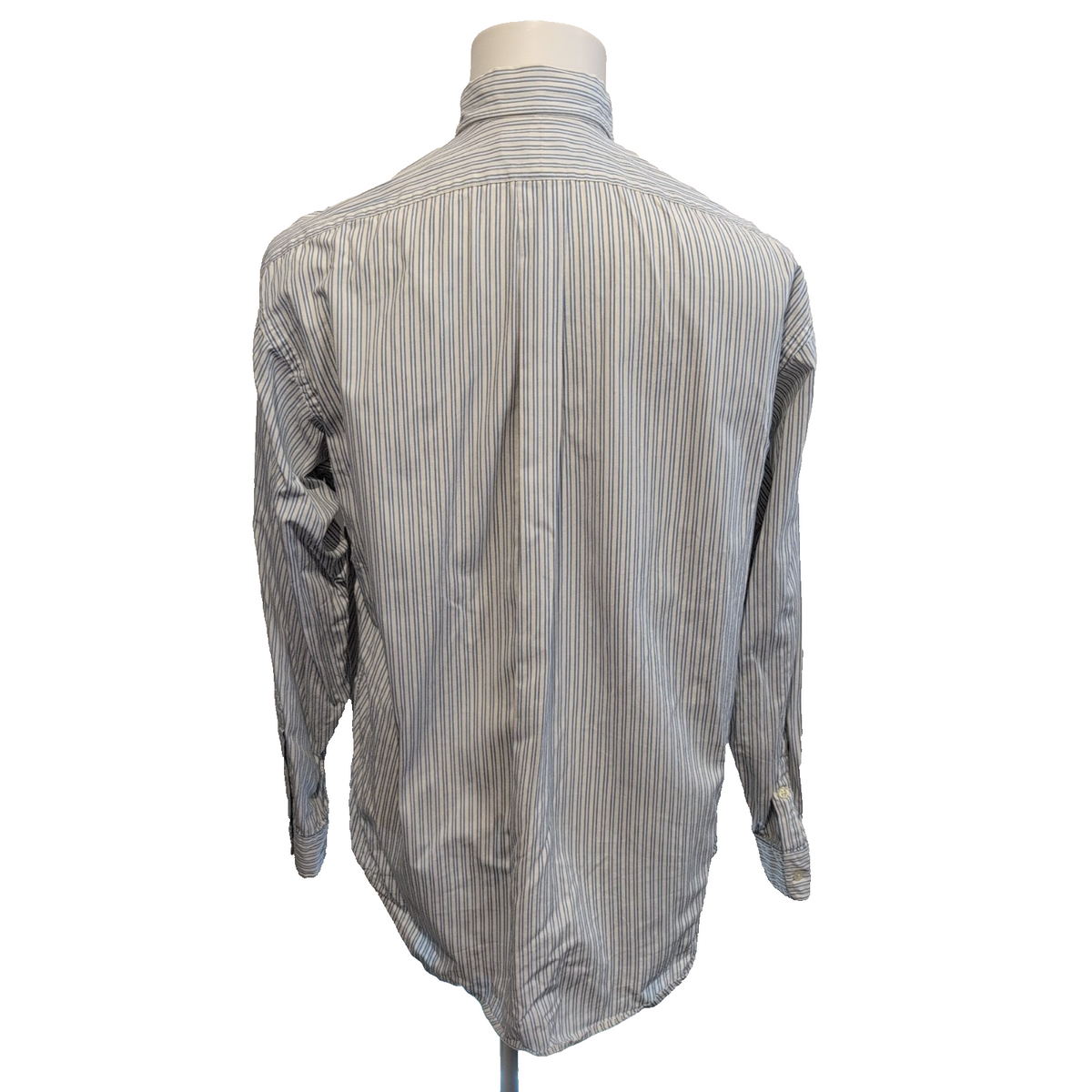 Chemise Polo Ralph Lauren Shirt M L Blake Double Rayures Bleu Button Down Logo