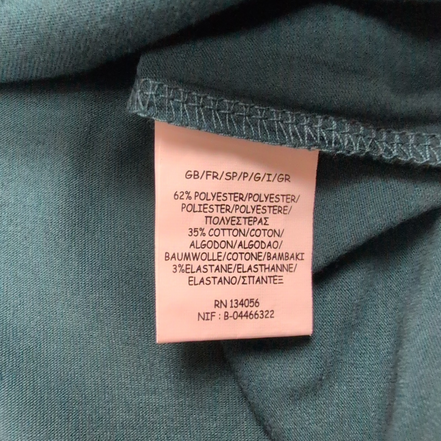 Robe Kéawa XL Verte Bordeaux Manches Longues Brodée Neuve Étiquette