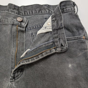 Jean Lee 1889 Vintage Regular Fit Homme Noir Denim Patiné W32 Classic Straight